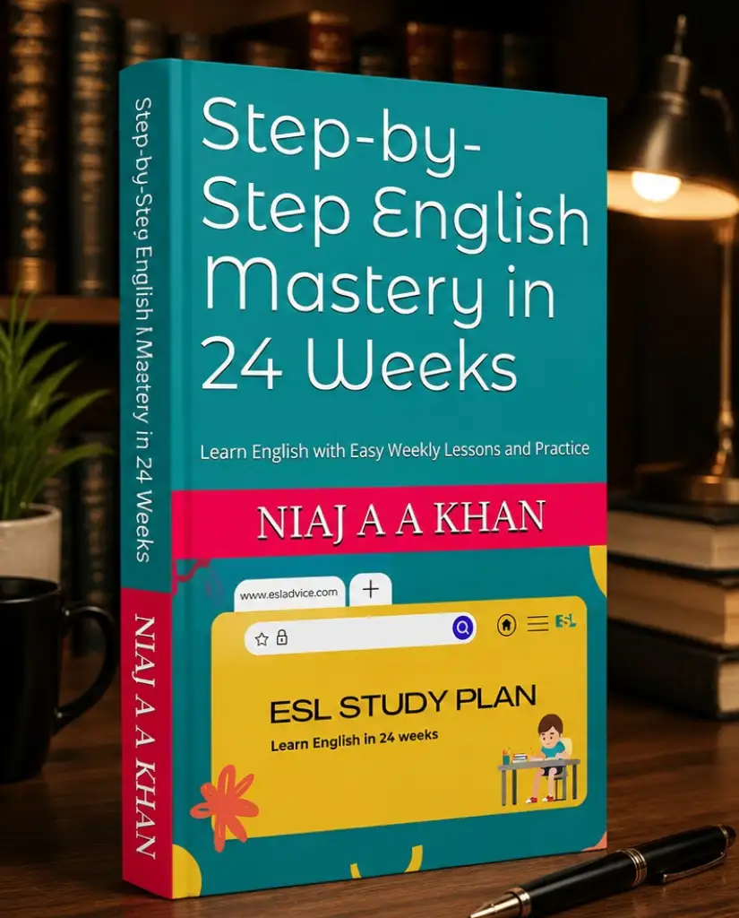 Step-by-Step English Mastery in 24 Weeks: Learn English with Easy Weekly Lessons and Practice